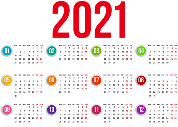 कैलेंडर 2021