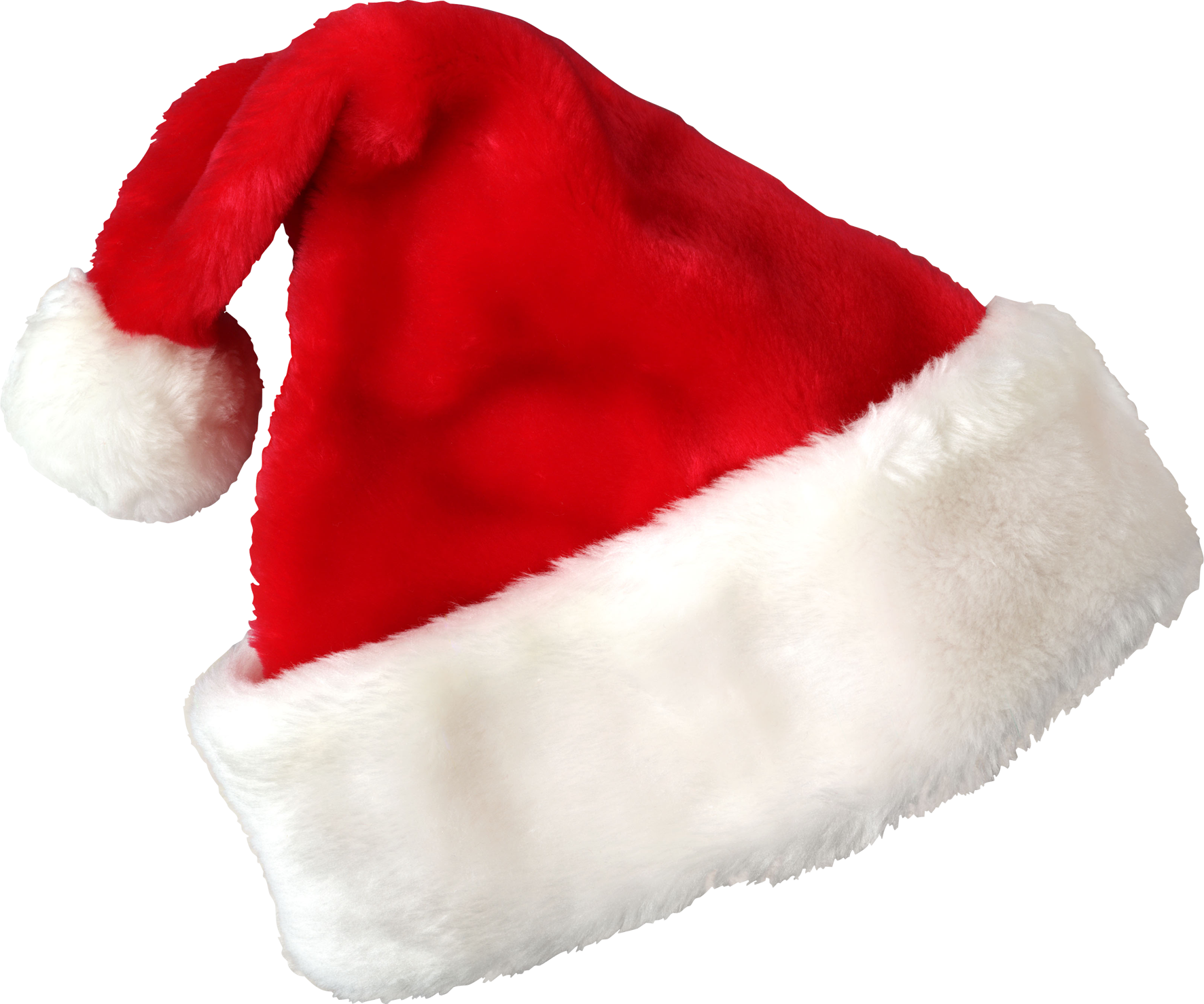 लाल टोपी में क्रिसमस सांता